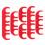 30Pcs Red Ignition Wire Holders Plastic Clips for Car Spark Plug Wires 2
