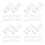 120Pcs Transparent Leakproof Cosmetic Bottle Pump in PP 6