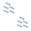 10Pcs Punch-Free Grey Wall Slippers Shelf Space-Saving Shoes Organizer 10