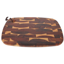2Pcs Household Wood Cutting Boards Smooth Finish for Kitchen Meal Prep