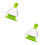 2Pcs Green Dustpan and Broom Set for Efficient Small Cage Cleaning 4