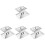 8Pcs Silver Kitchen Stainless Steel Wok and Pan Lid Replacement Covers 4