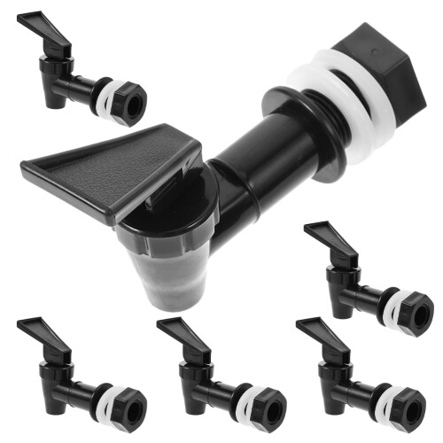 24Pcs Water Cooler Spigot Plastic Replacement Faucets Black Durable 1