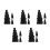 15Pcs Black Rubber Grommets Cable Protectors Fire-Resistant Waterproof 9