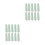 80Pcs Two-Sided Nail Buffer Polishing Sponge Light Green for Artworks 4