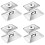 8Pcs Silver Kitchen Stainless Steel Wok and Pan Lid Replacement Covers 7