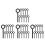 40Pcs Durable Hexagonal Spanner Black Steel for Mechanic Garage Use 9