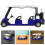 3Pcs Blue Mini Golf Cart Toy Pullback Diecast Model Decorative 8