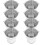 16Pcs Decorative Small Metal Buckets Silver Candy Snack Holders 2