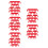 30Pcs Red Ignition Wire Holders Plastic Clips for Car Spark Plug Wires 7