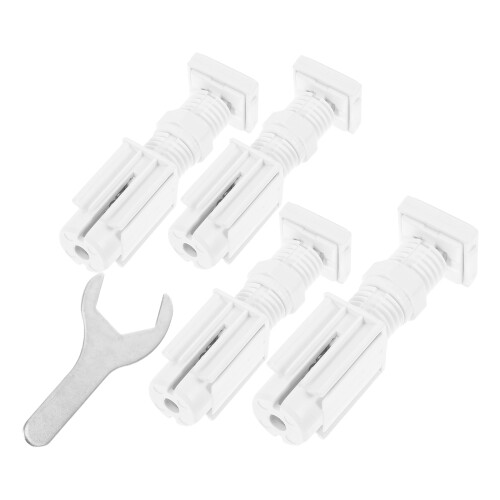 20Pcs White Blind Support Brackets for Vertical Blinds, Modern Design