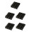 75Pcs Thick Acrylic Evidence Markers Double-Sided Black Scene Signs 7