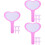 15Pcs Rosy Dry Erase Paddle Boards Multipurpose Writable Scoreboards 6