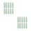 80Pcs Two-Sided Nail Buffer Polishing Sponge Light Green for Artworks 7