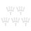 20Pcs White Blind Support Brackets for Vertical Blinds, Modern Design 8