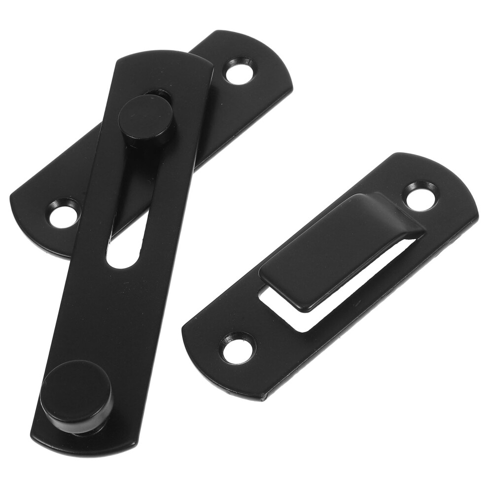 3Pcs Easy Install Black Metal Door Lock Latches For Gate And Fence 3603166602056