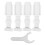 20Pcs White Blind Support Brackets for Vertical Blinds, Modern Design 2