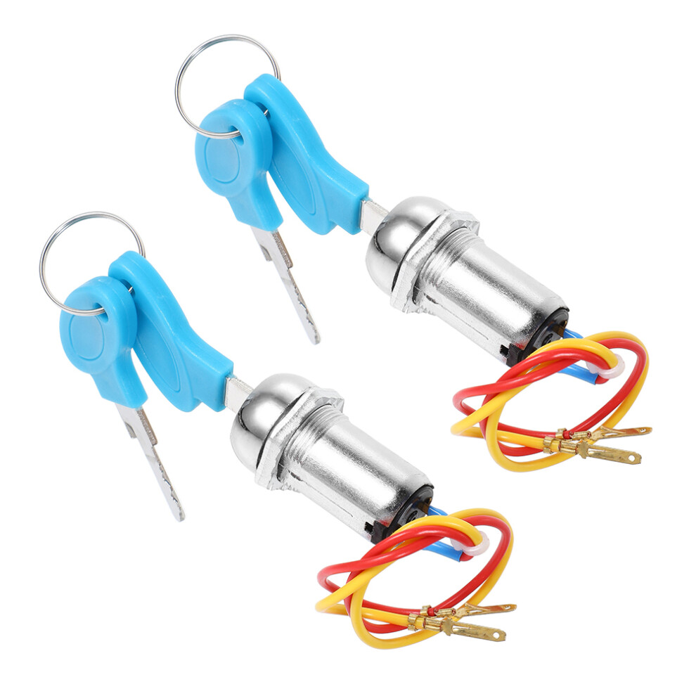 6Sets Sturdy Metal Start Key Switch For Atv Scooter Electric Vehicles 3592210761934