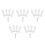 20Pcs White Blind Support Brackets for Vertical Blinds, Modern Design 6