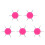 5Pcs Multipurpose Rosy Dotting Pen Nail Art Embossing & Tracing Tool 7