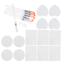 3Sets Kids Sponge Painting Kit with 3D Texture Paper Assorted Colors