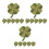 30Pcs St. Patrick's Leaf Embroidered Patch for Clothes Bags 7