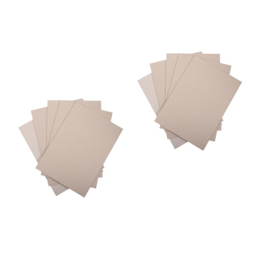 10Pcs Lightweight Thickened A3 DIY Paperboard Beige Sheets for Kids 2