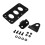 2Pcs Black Metal Plate Mounting Bracket for Car License Plates Durable 9