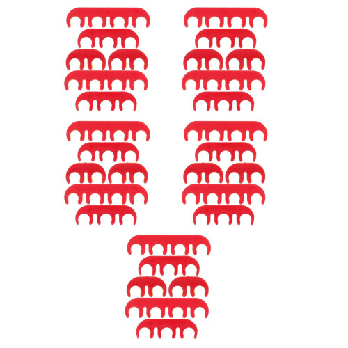 30Pcs Red Ignition Wire Holders Plastic Clips for Car Spark Plug Wires 2