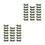 40Pcs Green Toy Helicopter Plastic Model Military Decor for Display 5