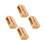 4Pcs Light Brown Bamboo Phone Stand Amplifier Loudspeaker for Home 5