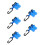 5Sets High Precision Aluminum Rafter Square Holder Stair Gauge Tools 9