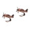 2Pcs Zinc Alloy Retro Plane Model Decorative Mini Diecast Airplane 4