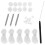 3Sets Rv Awning Pull Rod Pleated Shade Repair Kit White Pom Material 3