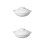 2Pcs Ceramic Cooking Pots White Kitchen Stew Casserole Pots for Home 4