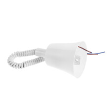 2Pcs White Spring Cable Pendant Fixture Adjustable E27 Hanging Light