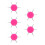 5Pcs Multipurpose Rosy Dotting Pen Nail Art Embossing & Tracing Tool 6