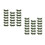 40Pcs Green Toy Helicopter Plastic Model Military Decor for Display 4