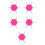 5Pcs Multipurpose Rosy Dotting Pen Nail Art Embossing & Tracing Tool 5