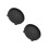 2Pcs Home Use Plastic Flowerpot Base Tray with Wheel Casters Black 8
