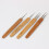 8Pcs Khaki Bamboo Single Pointed Knitting Needles for Crochet Projects 9
