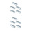 10Pcs Punch-Free Grey Wall Slippers Shelf Space-Saving Shoes Organizer 8