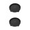2Pcs Home Use Plastic Flowerpot Base Tray with Wheel Casters Black 6