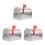 3Pcs Silver Metal Mailbox Piggy Bank Decorative Mini Mailbox for Home 8
