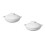 2Pcs Ceramic Cooking Pots White Kitchen Stew Casserole Pots for Home 6