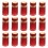 100Pcs Reliable Plastic Red Shrink Tops for Sealing 1
