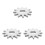 3Pcs Durable Silver Set for Floor Jack Handle Replacement 8