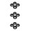 12Pcs Durable Black Plastic Horn Adapters for Stage Speakers 8