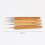 8Pcs Khaki Bamboo Single Pointed Knitting Needles for Crochet Projects 10