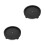 2Pcs Home Use Plastic Flowerpot Base Tray with Wheel Casters Black 7